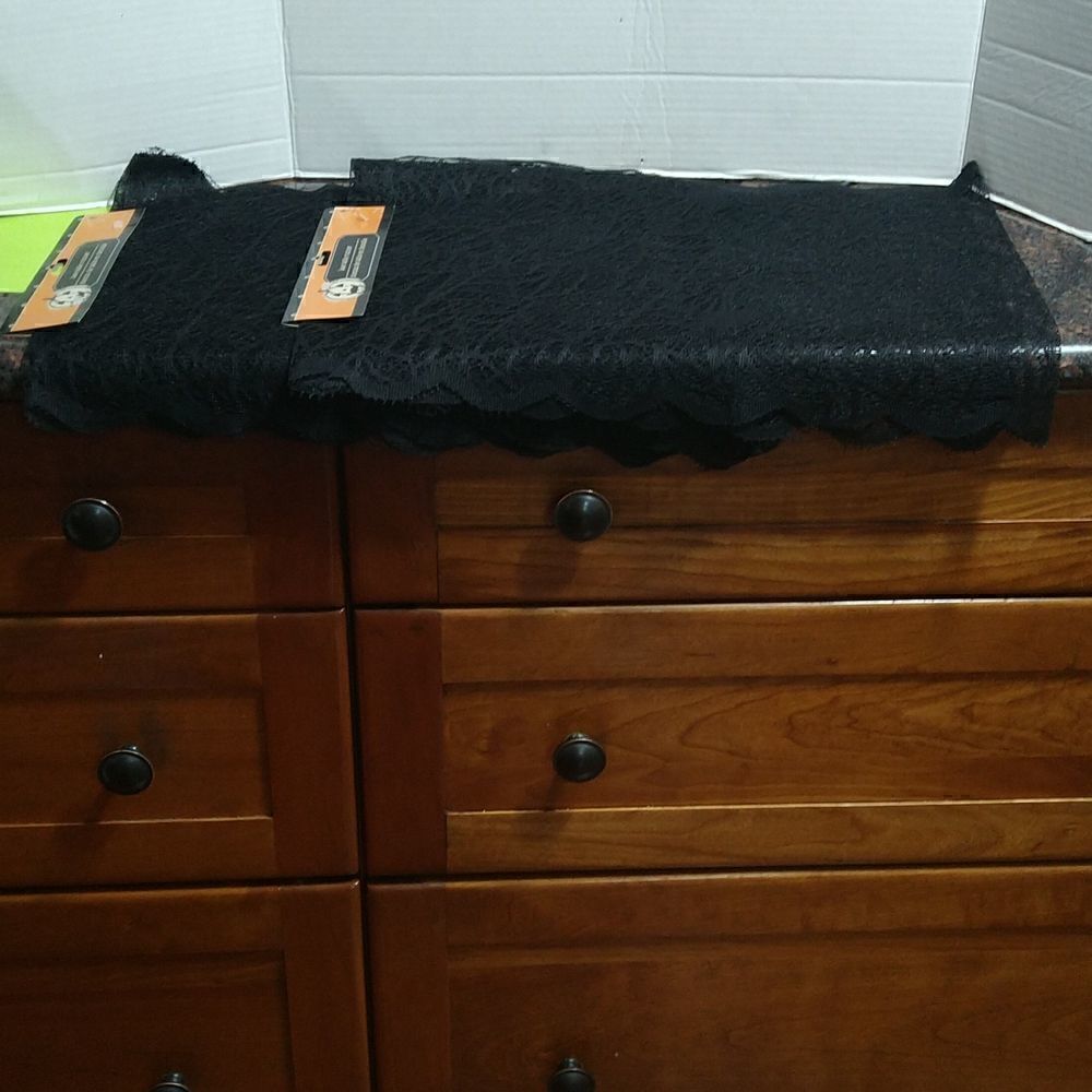 Two Lacy Spider Table Runners....NEW